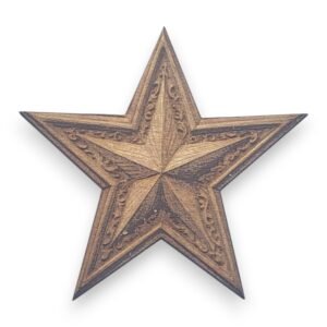 Christmas Star with Filigree Detail Wood Ornament - Vintage Icons
