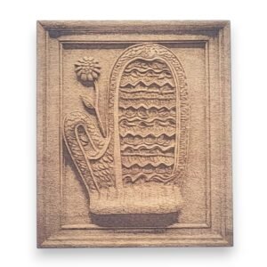 Christmas Winter Mitten with Flower Ornament - Vintage Icons