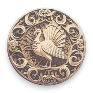 Wild Turkey with Filigree Edge Wood Ornament - Country Life Symbols