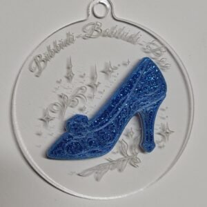 Glass Slipper "Bibbidi Bobbidi Boo" Acrylic Ornament